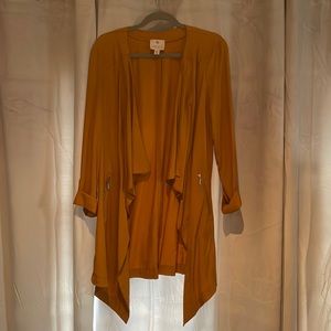 open draped lightweight top